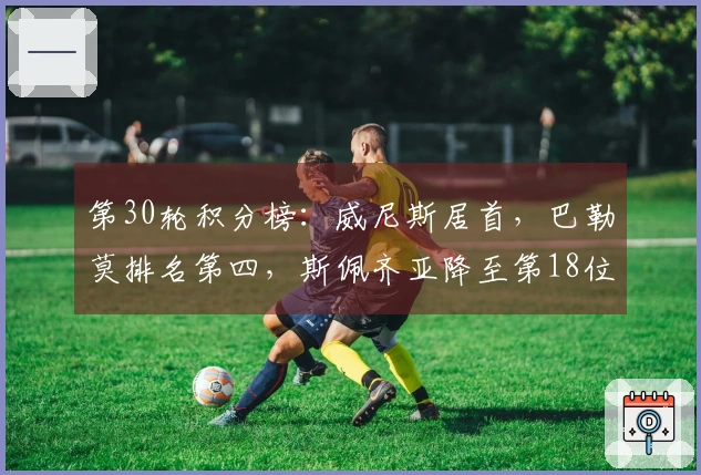 第30轮积分榜：威尼斯居首，巴勒莫排名第四，斯佩齐亚降至第18位